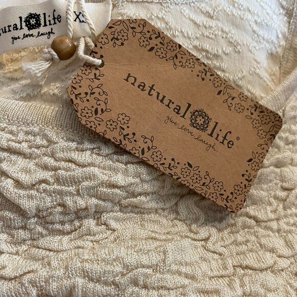 NATURAL LIFE Danielle Square Neck Tank NWT sz XS - Picture 2 of 4